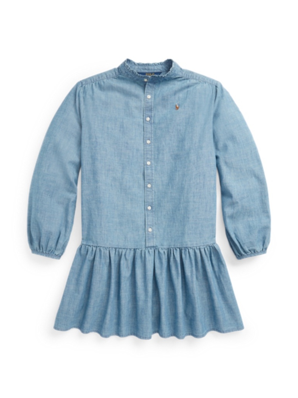 Cotton Chambray Shirtdress